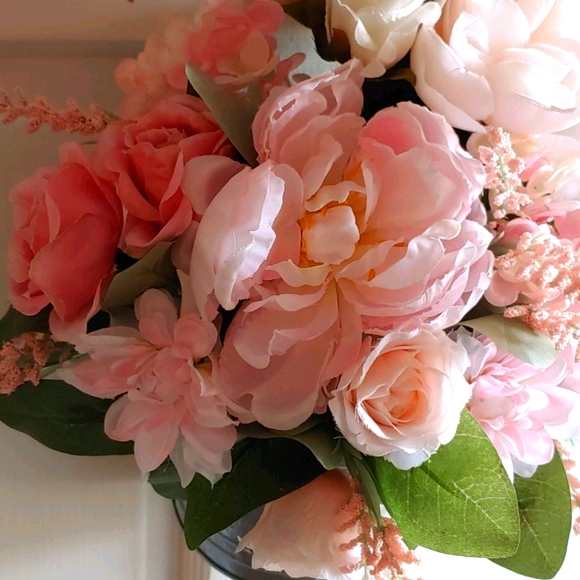 Handmade Peony/Rose Door Wreath💐 - Picture 6 of 8